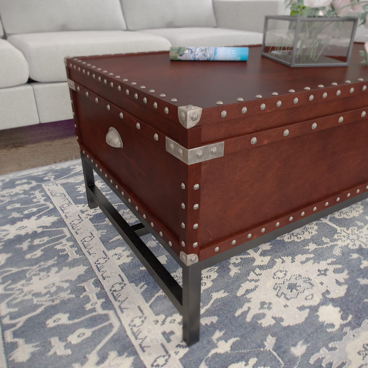SEI Furniture Voyager Storage Cocktail Table - Espresso SEI Furniture