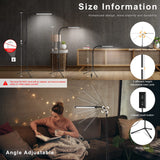 Led Floor Lamp for eyelash extensions Standing light Floor Lamps for Office Standing Lamp Brightness eyelash lamp tattoo Light Eye Caring Reading lamp for Bedroom makeup light lash light extension EBEST
