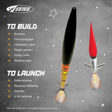 Estes 1469 Tandem X Rocket Launch Set, Prebuilt Beginner Flying-Rocket-Model Set for Ages 10+, Includes Launch Pad System Estes