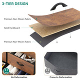 YITAHOME 8 Drawers Fabric Dresser, Furniture Storage Tower Cabinet, Organizer for Bedroom, Living Room, Hallway, Closet, Sturdy Steel Frame, Wooden Top, Easy-to-Pull Fabric Bins YITAHOME