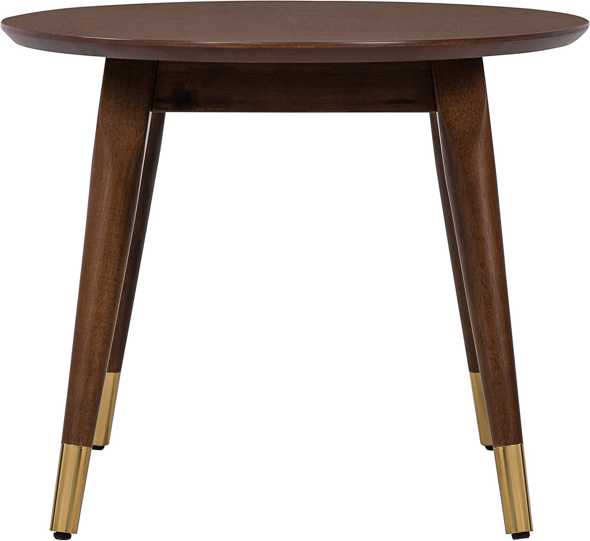 Elle Decor Clemintine Mid-Century Modern Living Room Furniture Collection, Oval Coffee Table, Walnut Brown Elle Decor