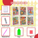 Leatrice 6 Pack Diamond Painting Kits for Adults 5D Diamond Art Kits Gem Dots Paintings Round Full Drill Beginners Women DIY for Home Kitchen Wall Decor 11.8x15.7 Inches Chic Leatrice