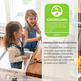 Little Partners Learning Tower Foldable Toddler Tower - Learn 'N Fold Toddler Kitchen Stool for Kids 2 to 6, Folding Toddler Tower (Natural) Little Partners