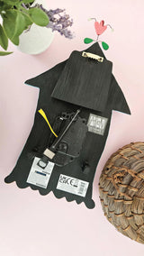 Enesco Allen Designs Birdhouse with Flowers Cuckoo Wall Clock - Battery Operated Pendulum Analog Clock, Stone Resin Decorative Clocks for Walls Home Decor Kitchen Clocks, 14.9 Inch Enesco