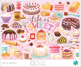 Buffalo Games - Janna Krupinski - Life is Sweet - 1500 Piece Jigsaw Puzzle for Adults -Challenging Puzzle Perfect for Game Nights - Finished Size is 38.50 x 26.50 Buffalo Games