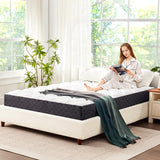 TERISTE 6 Inch Full Mattress Breathable Gel-Memory Foam Plus Pillowtop Mattress, Cool and Skin-Friendly, Fiberglass Free, Mattress in a Box, CertiPUR-US® Certified, Safe and Worry-Free TERISTE