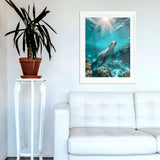 GVYGVY Diamond Art Kits for Adults, Cute Ocean Seal 5d DIY Full Drill Diamond Painting Kits for Adults Beginners, Diamond Painting Art Craft Kits for Adults, Wall Home Decor(No Frame) 12x16 Inch GVYGVY