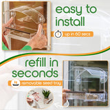 Window Bird Feeder with Strong Suction Cups - (Upgraded 2024 Model) Bird Feeder Window for Cats, Clear Acrylic Bird Feeder for Viewing Bird House Gift homebird