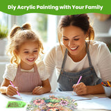 MOGTAA Fairy Diamond Art Desktop Ornaments Kits for Adults, DIY Flowers Diamond Art Painting Tabletop Ornament Kit, Special Shaped Crystal Gem Art Crafts for Home Office Table Decor Gift MOGTAA