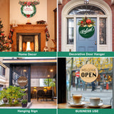 6 Pcs Sublimation Door Hanger Blanks, 10 Inch Round Sublimation Metal Sign Blanks Door Hangers, Sublimation Christmas Ornament Blanks, Aluminum Sublimation Photo Blank for DIY Crafts Door Home Decor ToBeAce