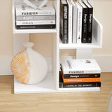 VASAGLE Bookcase, Tree-Shaped Bookshelf with 8 Storage Shelves, Rounded Corners, White 9.8D x 19.7W x 55.1H in, Engineered Wood VASAGLE