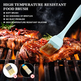 16 Pcs Silicone Basting Pastry Brush - Cooking Brush for Oil Sauce Butter Marinades, Food Brushes for BBQ Grill Kitchen Baking, Baster Brushes Baste Pastries Cakes Meat Desserts SEOMINSOO
