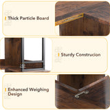 Decofy 7 Tier Corner Bookshelf, 70.86” Tall Corner Bookcase, Wood and Metal Industrial Storage Corner Shelf, Large Modern Display Storage Rack for Living Room Home Office - Brown Decofy