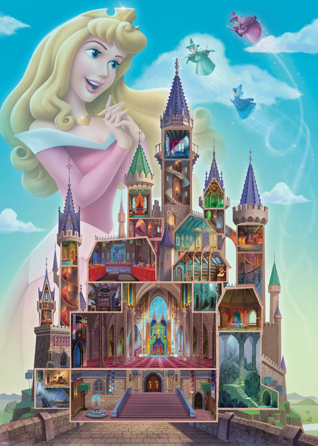 Ravensburger Disney Castle Collection: Aurora 1000 Piece Jigsaw Puzzle for Adults - 12000266 - Handcrafted Tooling, Made in Germany, Every Piece Fits Together Perfectly Ravensburger