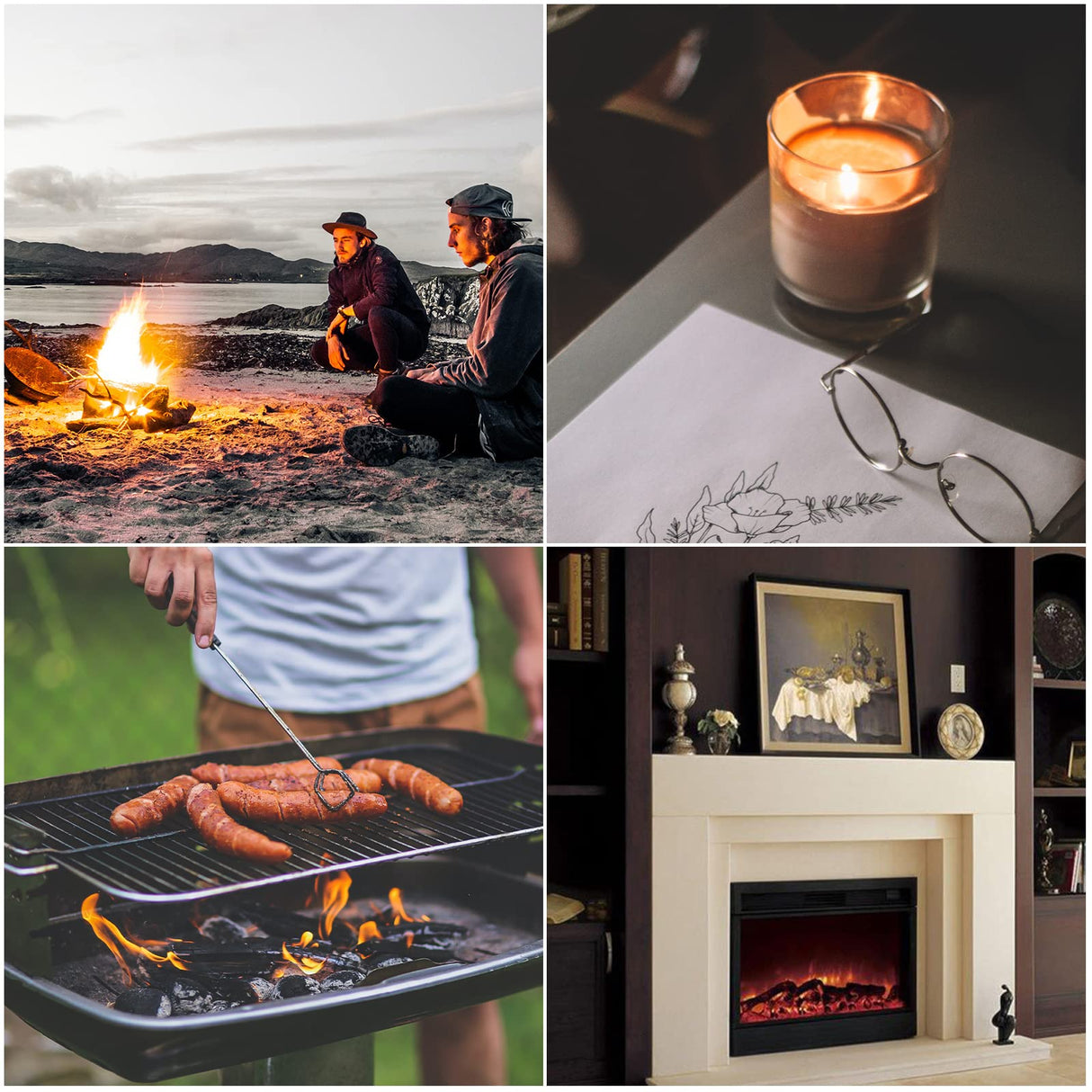 Butane Lighter Torch Long Lighter Adjustable Fire Jet Torch Windproof Refillable Flexible Long Lighter with Visual Fuel Window for Grill BBQS Camping Fireplace 16.55 Inc(Butane Gas Not Included) Weeleesh