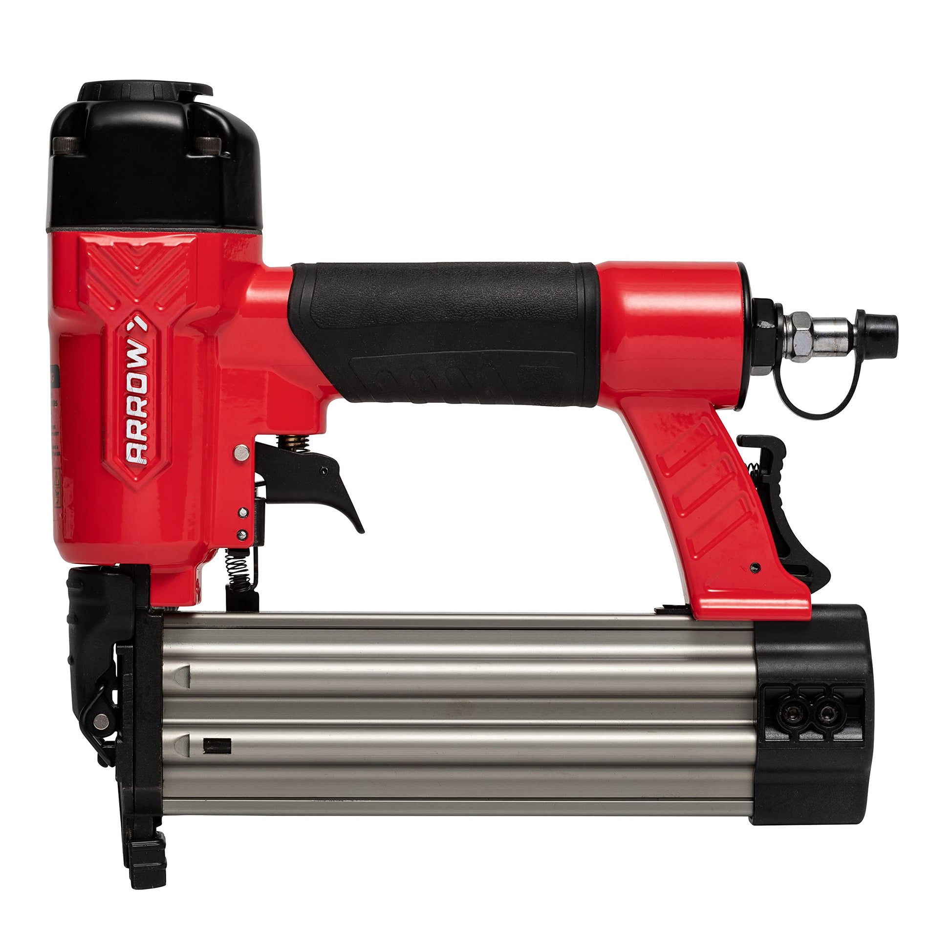 Arrow PT18G Gauge Oil-Free Pneumatic Brad Nailer - Small Light Trim and Interior Molding Work, Operates Up to 100psi Compression Unit, Fits 5/8", 3/4", 1", 1.5", 2" Brad Nails - WoodArtSupply