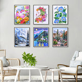 Cosomia Adult Coloring Books Set, 3 Fun Coloring Books for Adult Relaxation, 60 Pages of Flowers Nature Landscapes Animals, Brain Game for Adults Cosomia