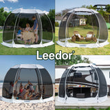 Leedor Screen House Tent for 4-8 Person, Instant Setup Mesh Net Outdoor Gazebo Sun Shade Dome Tent Pop Up Canopy with Carry Bag for Camping, Patio, Backyard, Lawn, Garden, Deck, 10 x 10 FT LEEDOR