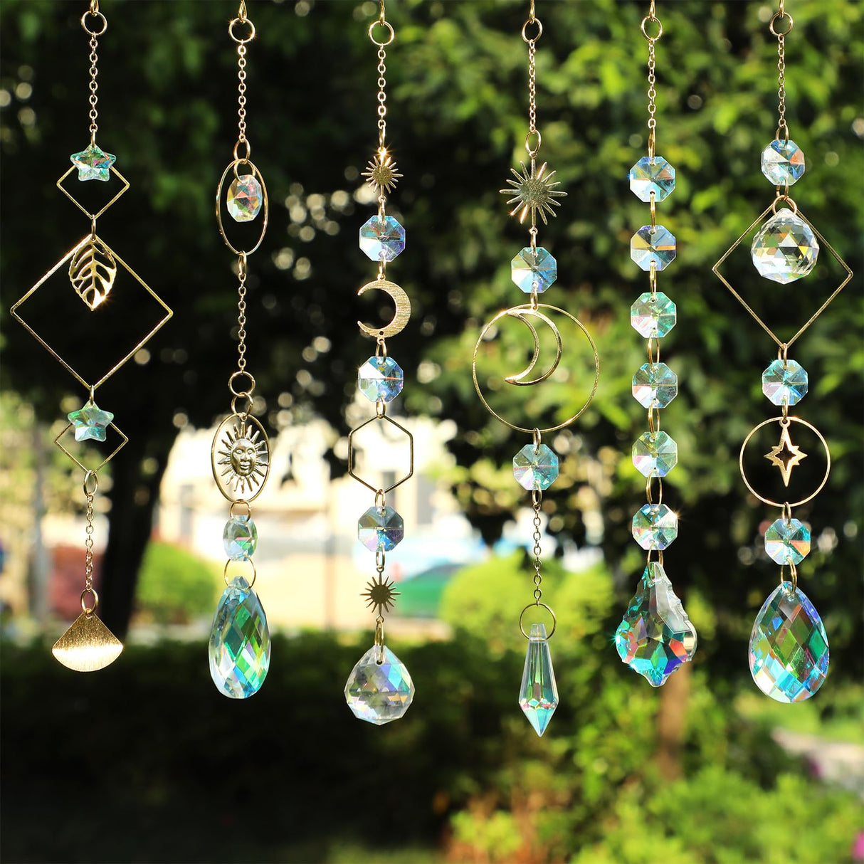 HYBEADS DIY Suncatchers, 400 pcs Sun Catchers Making Supplies Kit Art and Crafts for Adults Prism Hanging Decorative Suncatcher with Crystals Rainbow Maker for Indoor Windows Office Home Decor HYBEADS