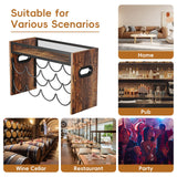 KLM 2-Tier Wine Rack, can Hold 8 Bottles.Suitable for Home Kitchens, Restaurants, Food Pantries, cabinets, and Bars. KLM