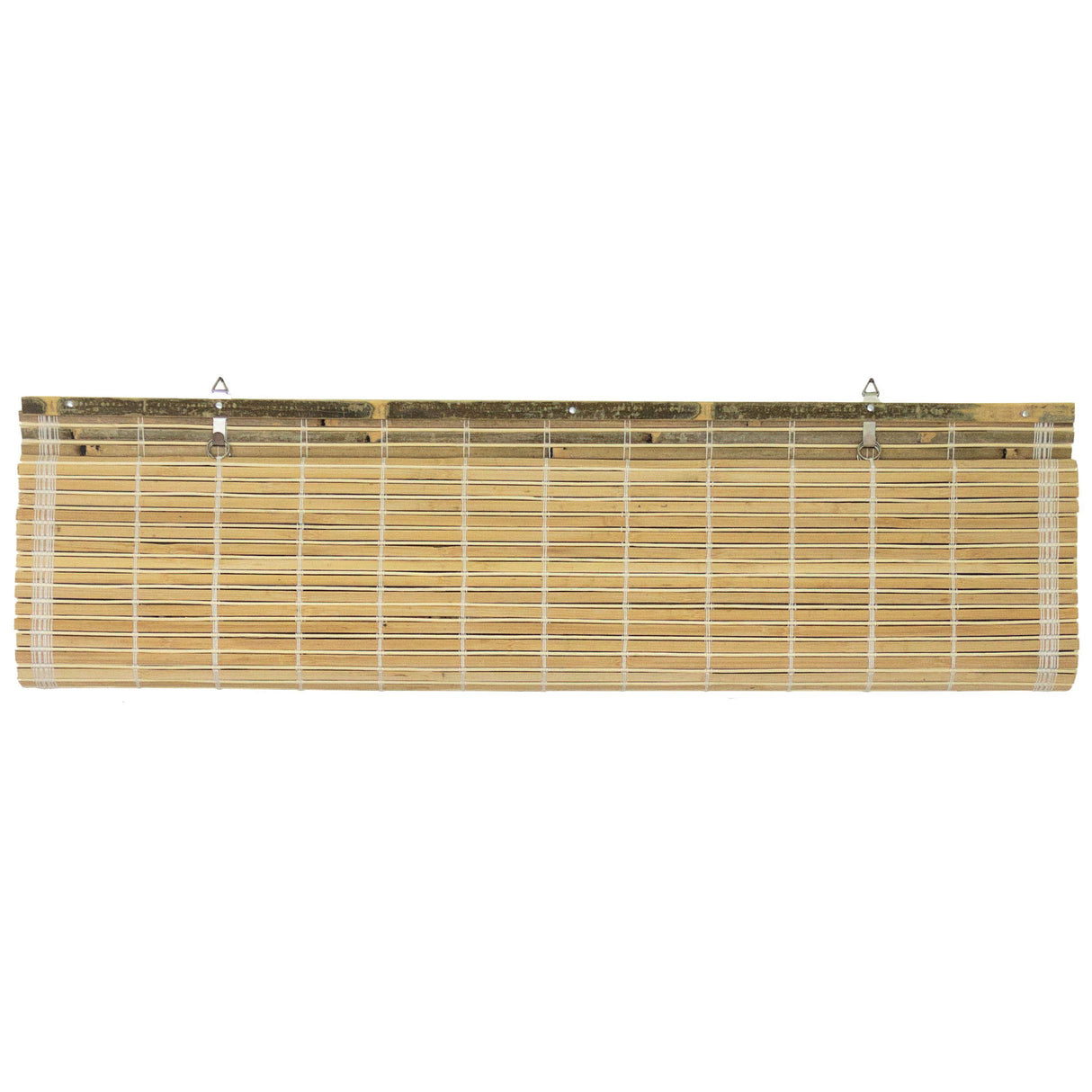 Red Lantern Burnt Bamboo Cordless Window Shade - Natural 36" W Red Lantern