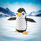 Creagami Penguin Origami Set: A 463-piece 3D Paper Crafting Kit for Ages 7 - Adult, Clear Creagami