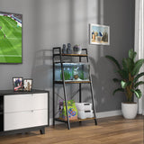 GDLF 5-10 Gallon Fish Tank Stand with Plant Shelf Metal Aquarium Stand with Storage Shelf Fits Turtle Tank, Reptile Tank GDLF