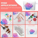 Saintrygo 40 Pcs Sublimation Makeup Bags Blank Canvas Bag DIY Heat Transfer Cosmetic Makeup Bags Sublimation Cosmetic Canvas Pouch for Travel Toiletry DIY Crafts(5 x 10 x 1.8 Inches) Saintrygo