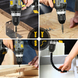 RIDA Cordless Drill Power Drill Cordless 20V 1/2'' Keyless Metal Chuck 355 In-lb(40N.m) Torque with 2.0AH Li-ion Battery & Fast Charger, Variable Speed, 25+1 Position and 22pcs Bits RIDA