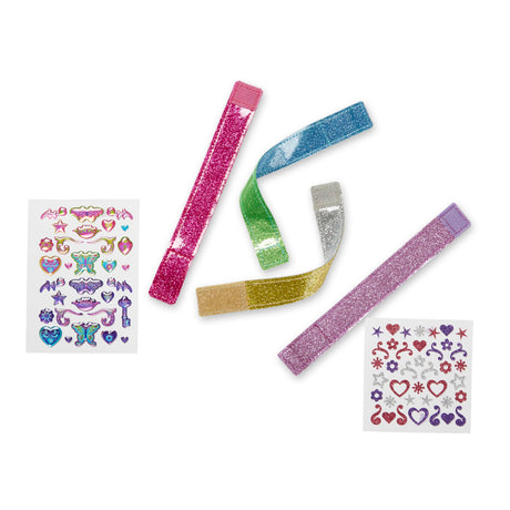 Melissa & Doug Design-Your-Own Bracelets With 100+ Sparkle Gem and Glitter Stickers Melissa & Doug