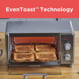 BLACK+DECKER 4-Slice Crisp 'N Bake Air Fry Toaster Oven,TO1787SS-RFP, 4-Slice, 5 Cooking Functions, 30 Minute Timer, Stainless Steel BLACK+DECKER