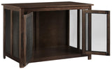 Crosley Furniture Dane Credenza Console Table Dog Crate Kennel for Pets, Brown Crosley Furniture