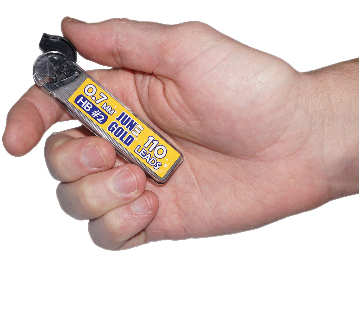 June Gold 8 Pack 0.7 mm HB #2 Mechanical Pencils, Extra Long Spin Eraser, 2 Lead Dispensers/w 220 Refills & 8 Refill Erasers, Break Resistant Lead, Soft Non-Slip Grip June Gold