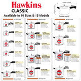 Hawkins 4 Litre Classic Pressure Cooker, Best Inner Lid Cooker, Silver (CL40) HAWKINS