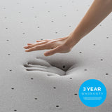 Lucid 3 Inch Ventilated Bamboo Charcoal Memory Foam Mattress Topper, CertiPUR-US Certified, Moisture and Odor Control-Full LUCID