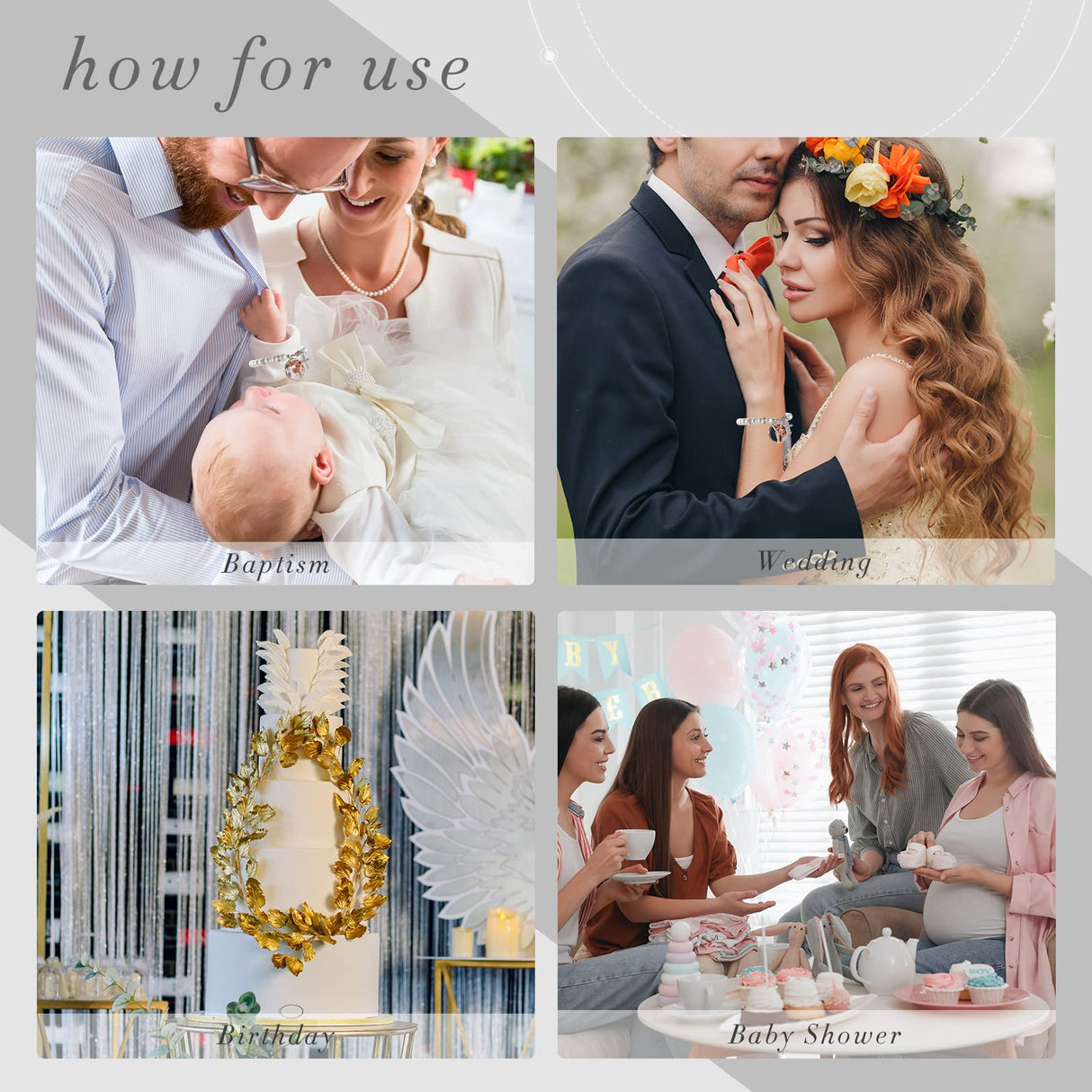 12 Pieces Sublimation Bracelets Catholic Rosary for Women Baptism Rosary Heat Transfer Blank Bracelet Rosary Beads Sublimation Blank Photo Bracelets for DIY Jewelry Making(White) Kigeli