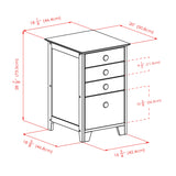 Winsome Studio File Cabinet, Honey Winsome