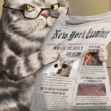 1000 Piece Jigsaw Puzzle Crappy Cat Meow Time Gag Gifts for Women Cat Pooping Puzzle Funny White Elephant Gift Funwares