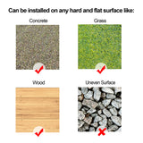 PURE ERA Natural Real Stone Interlocking Floor Deck Tiles Indoor Outdoor Use 12"x12" (4Pcs, 4 sq. Ft, Sliced Grey and White)- Great Upgrade to Patio Backyard Pathway PURE ERA