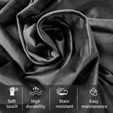 Bean Bag Chair for Adults, 4FT High-Rebound Memory Foam Bean Bag Sofa with Removable Cover, Oversized Bean Bag Couch for Gaming, Reading, and Relaxation, Black Anuwaa