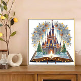 AiYuanzsh 5D Special Shape Diamond Art Kits for Beginners, Crystal Rhinestones Diamond Painting, Christmas Fantasy Castle DIY Diamond Art for Adults, Home Wall Decoration Gift, 11.8×11.8 Inch AiYuanzsh