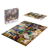 Lzbabyily Jigsaw Puzzles 1000 Pieces for Adults, Cat Puzzle Animal Adult Toys, 27x20 Unique Difficult and Challenge Large Puzzle Game Toys Gift Lzbabyily