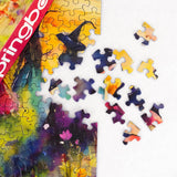 Springbok's Witches Gathering 500 Piece Puzzle for Adults is a Watercolor Image of Witches Gathering in a Blossoming Field Springbok