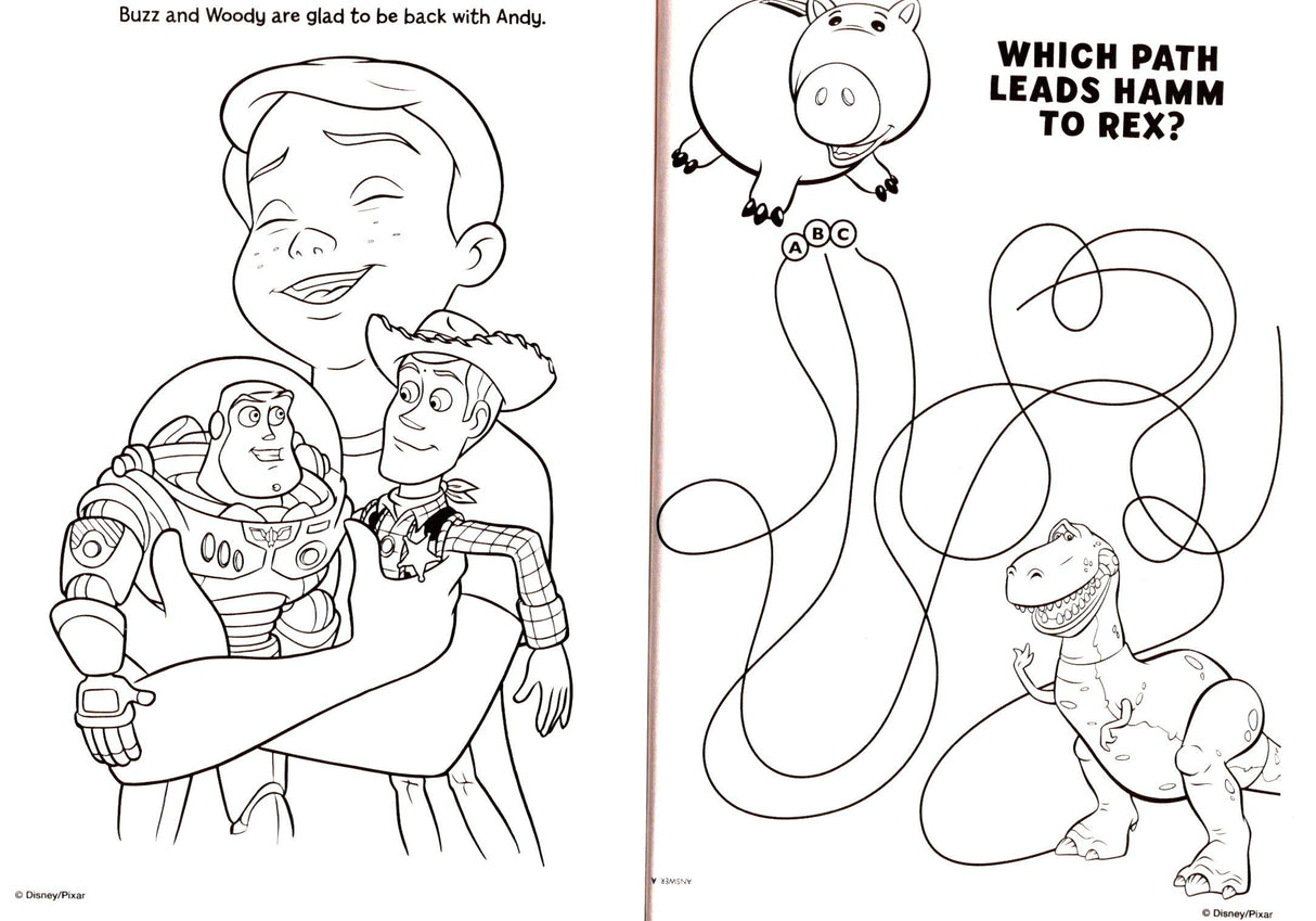 Pixar Disney Toy Story - Gigantic Coloring & Activity Book - 120 Pages Disney