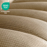 MCombo Zero Gravity Power Reclining Sofa with Heat and Vibration Massage, 3 Seater Reclining Couch with USB Ports, Cup Holders for Living Room, Fabric PR648SET (Beige) MCombo