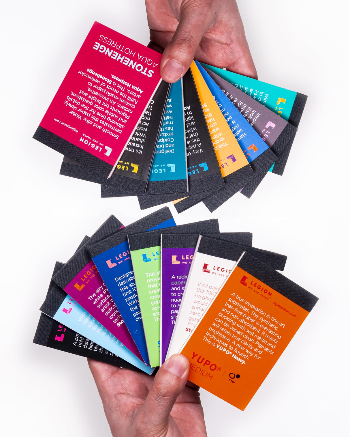 Legion Yupo Mini Artist Pad, 2.5 by 3.5 Inches, 10 Sheets, Translucent (L21-YUP197WH23) SENNELIER