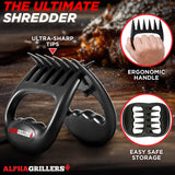 Meat Shredder Claws - BBQ Smoker Accessories Pulled Pork Tool - Barbecue Grilling Gifts for Men Valentines Day Gifts for Him Alpha Grillers
