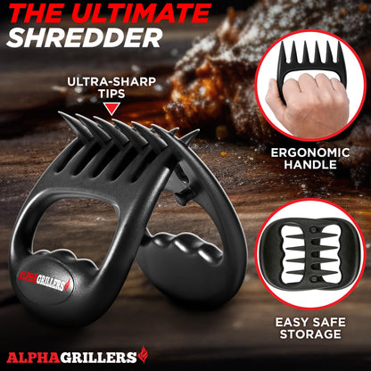 Meat Shredder Claws - BBQ Smoker Accessories Pulled Pork Tool - Barbecue Grilling Gifts for Men Valentines Day Gifts for Him