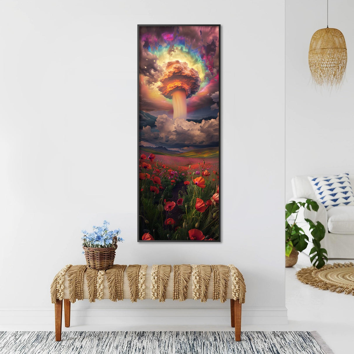 Zariocy 5D Large Diamond Art Kits for Adults Tornado, Diamond Painting Art Landscape Round Full Drill Crystal Diamond Embroidery Paintings Arts Craft for Home Office Wall Decor 31.5x11.81 inch Zariocy