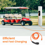 Gtouse Golf Cart Charger Power Cord Golf Cart Charging Cable Replacement Fits for Evolution ICON EV Golf Carts 120V Charging Power Cord Replaces 2.04.0620 Golf Cart Accessories Gtouse